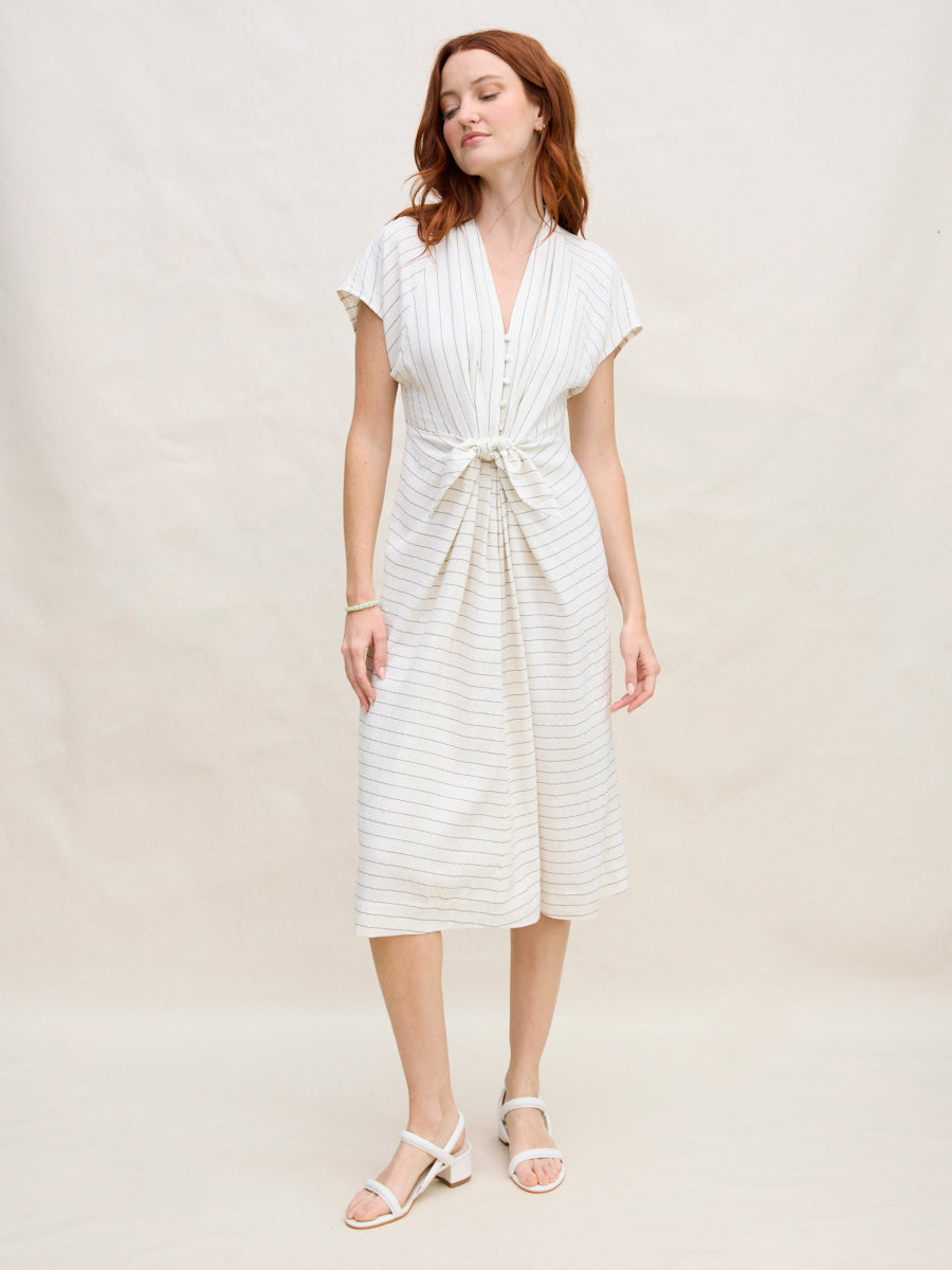 LILY TIE FRONT DRESS – Margaret O'Leary