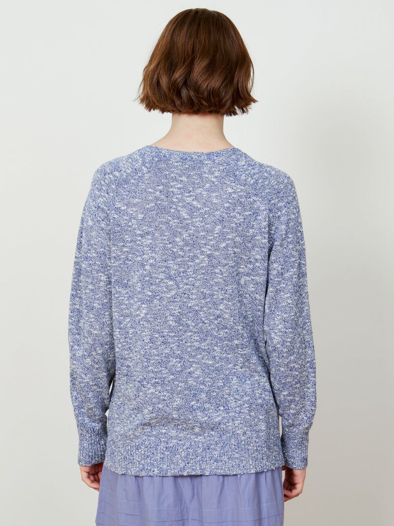 Woman wearing the Ellen Pullover by Margaret O'Leary.