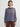 Person wearing the Lola Pullover, a blue and brown boucle pullover by Margaret O'Leary paired with brown pants.
