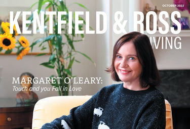 Margaret O'Leary on the cover of Kentfield and Ross Living.