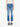 Person wearing blue Mother denim jeans on a white background