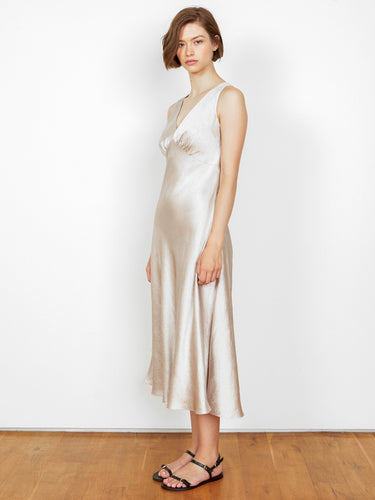 DARYA DOUBLE V NECK DRESS by Margaret O'Leary