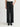 Margaret O'Leary black pleated wide-leg pull-on pants with an elastic waistband and fluid silhouette.