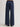 Person wearing Navy blue Sadie Pants with a matching belt by Margaret O'Leary on a plain background