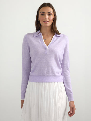 The Cashmere Linen Polo by Margaret O'Leary.