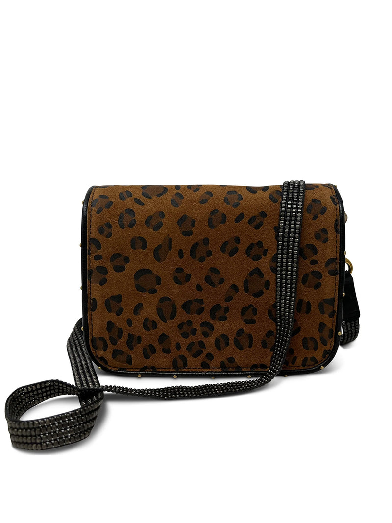 Ochre Leopard Mini Mia Bag by Kempton And Co.