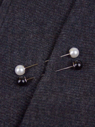 3" BAR PIN WITH PEARLS by Margaret O'Leary