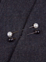 The 3" Bar clothes pin with pearls by Margaret O'Leary.