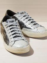 The P448 John sneaker in silver/camo.