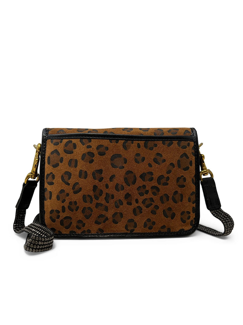 Ochre Leopard Mini Mia Bag by Kempton And Co.
