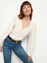 Woman wearing the Arden Long Sleeve by Nation.