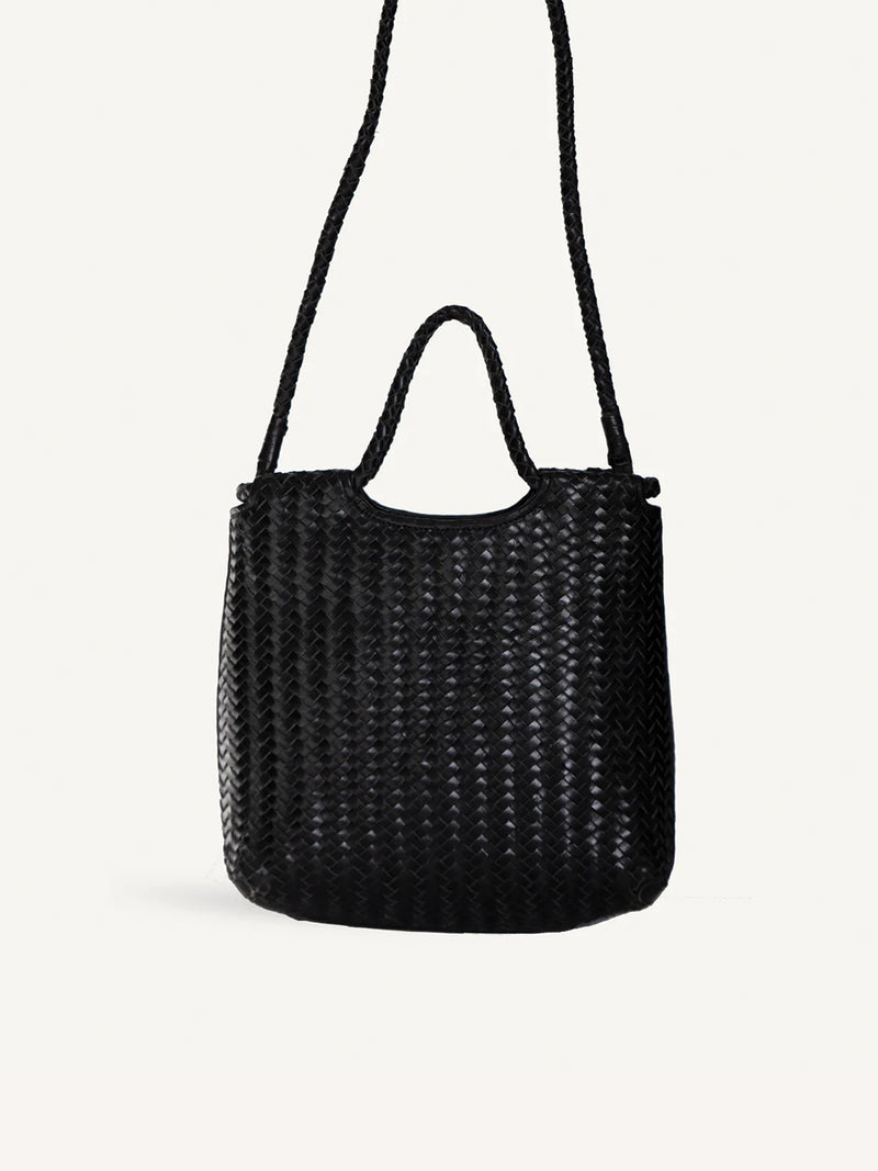 The Mena Crossbody leather bag in Black by Bembien.