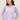 Woman wearing a purple lace knit Lace Cashmere Cardigan by Margaret O'Leary with blue jeans.