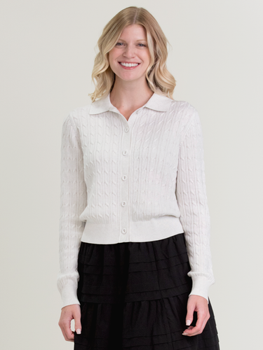 EMMYLOU CABLE CARDI by Margaret O'Leary