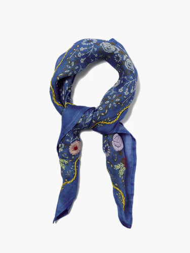 EMBROIDERED FLORAL BANDANA