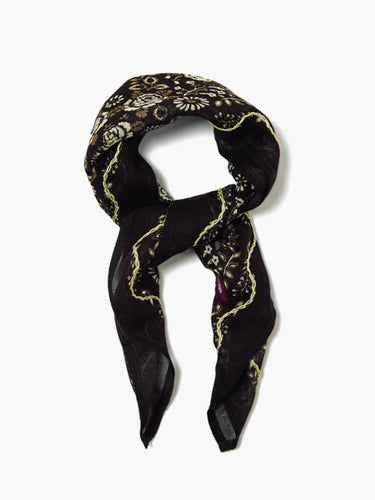 EMBROIDERED FLORAL BANDANA
