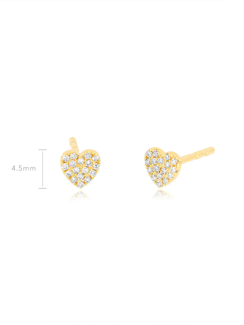 The Baby Diamond Heart Stud by EF Collection.