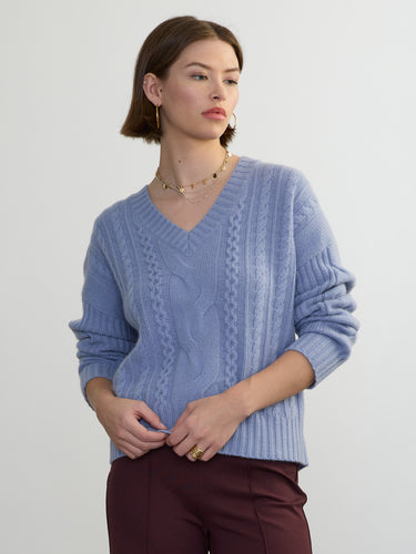 The Bianca Vee Pullover by Margaret O'Leary.