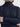 Navy blue turtleneck sweater worn by a person on a white background