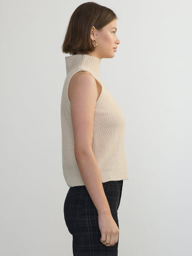 The Anselmo Sleeveless Turtleneck by Margaret O'Leary.