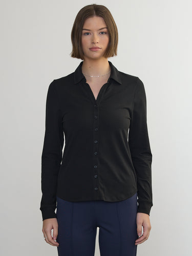 The Stretch Pima Long Sleeve Shirt by Margaret O'Leary.