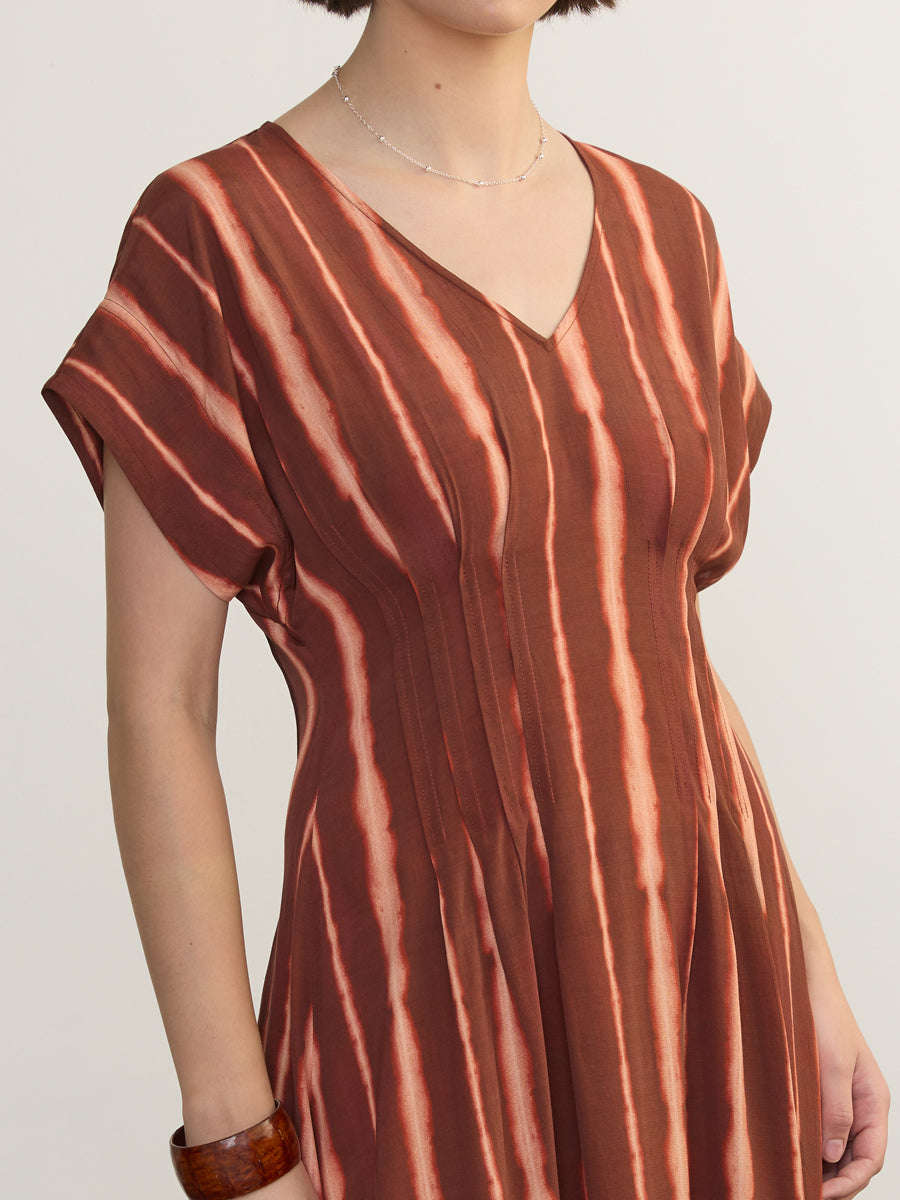 V-Neck Hardware One-Piece Swimsuit