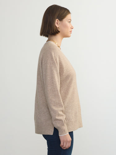 The Boyfriend Cashmere Vee by Margaret O'Leary.