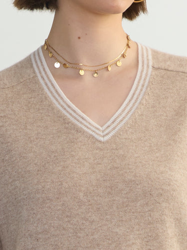 The Boyfriend Cashmere Vee by Margaret O'Leary.