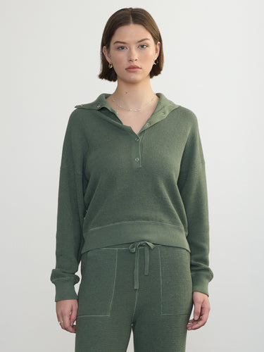 HENLEY WEDGY PULLOVER