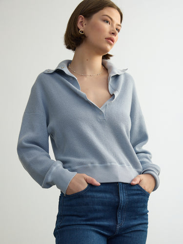 The Henley Wedgy Pullover by Margaret O'Leary.