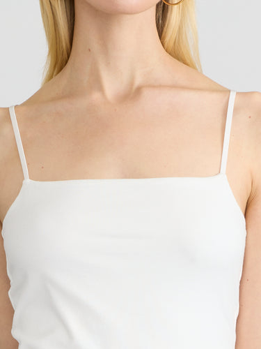 STRETCH PIMA SQUARE NECK TANK by Margaret O'Leary