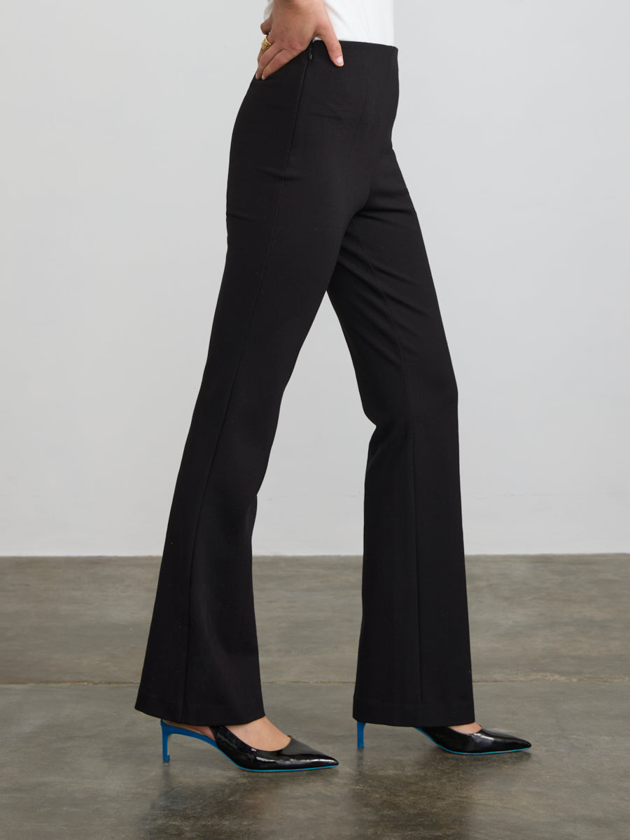 Margaret O'Leary LONG FLARED PANT Black / XL Margaret O'Leary LONG FLARED PANT Black / XL
