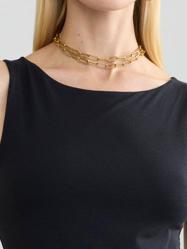STRETCH PIMA BOAT NECK TANK by Margaret O'Leary