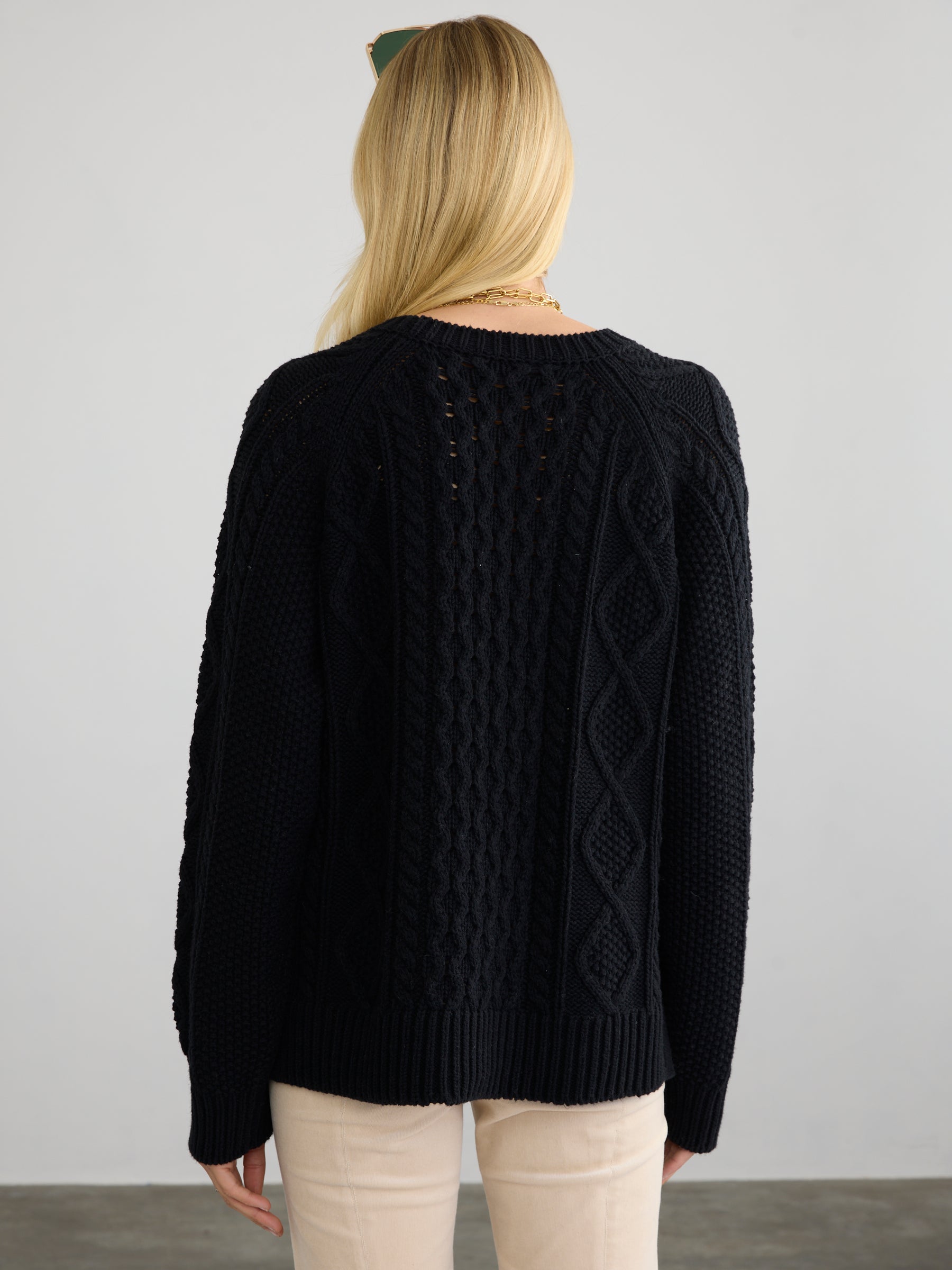 DEIDRE CABLE PULLOVER Margaret O Leary