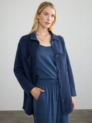 Woman wearing the Silk Tank by Margaret O'Leary.