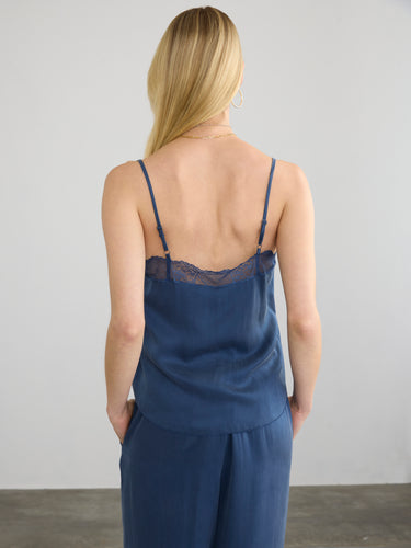 Woman wearing the Silk Cami by Margaret O'Leary.