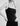 Woman wearing Square Neck Tank in black by Margaret O'Leary