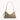 Gray handbag with gold accents by Hammitt on a white background