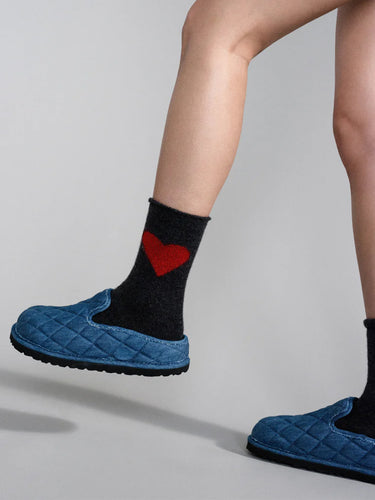 Love Cashmere Crew sock by Hansel from Basel.