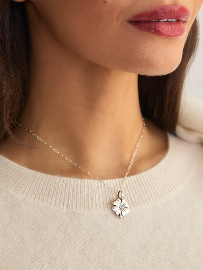 The Clover Charm Necklace by Feathered Soul.