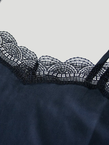Detail of the lace on the Silk Lace Cami by Margaret O'Leary.