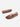  brown woven flats by Intentionally Blank sitting on a white background