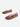 brown woven flats by Intentionally Blank sitting on a white background