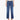 Person wearing blue jeans by Mother Denim on a white background