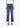 Person wearing blue jeans by Mother Denim on a white background