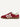 The Ghose Sneaker in a red suede by Back 70 on a plain white background.