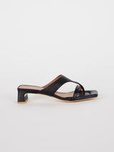 The Flume Heel in Black by Intentionally Blank.