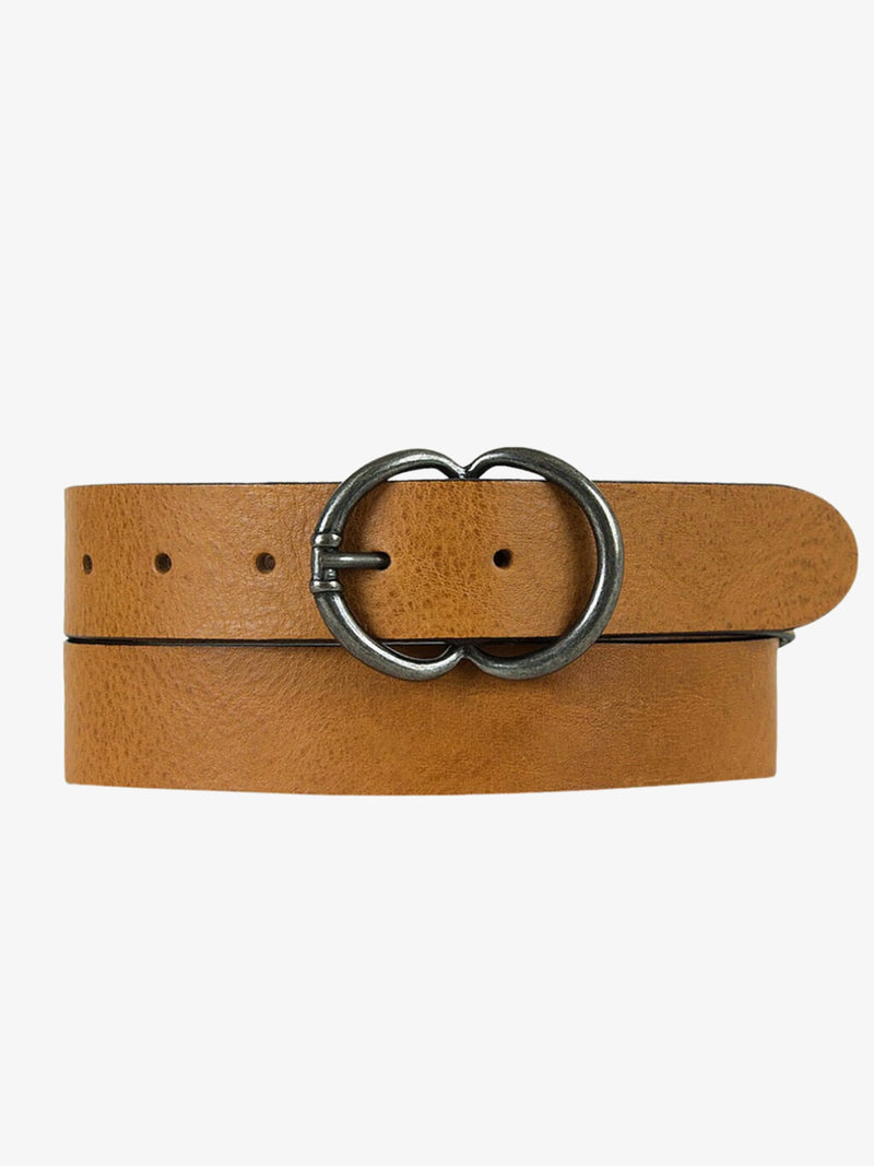The Vicky belt in camel by Amersterdam Heritage.