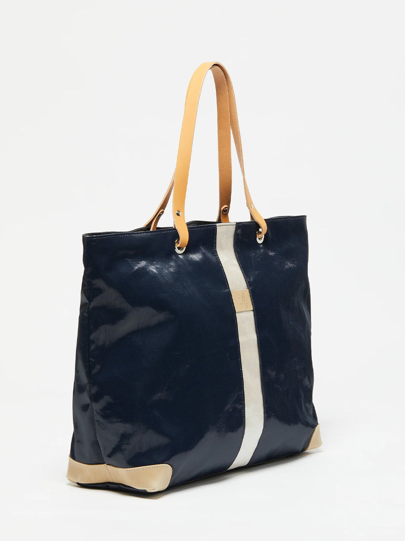 The Pico Shopper Summer Bag in Deep Navy Pearl by Jack Gomme.
