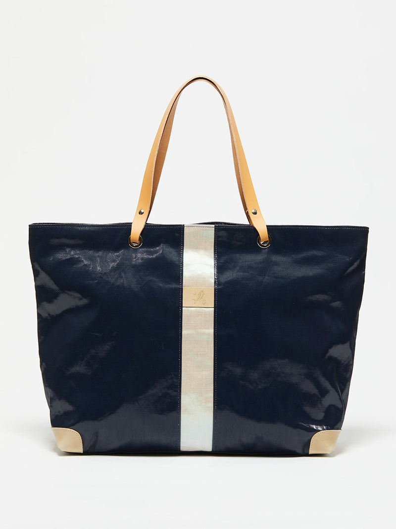 The Pico Shopper Summer Bag in Deep Navy Pearl by Jack Gomme.
